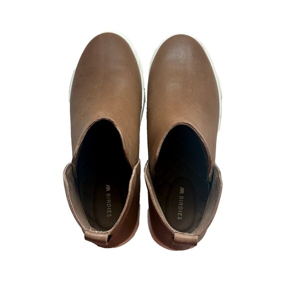 Birdies The Falcon Leather Bootie Brown Sneaker Boot Slip On  Womens Size 7 - Picture 3 of 5